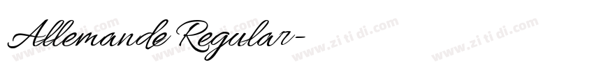 Allemande Regular字体转换 Allemande Regular字体转换